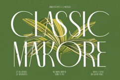 Classic Makore - Modern Display Serif Font Product Image 1