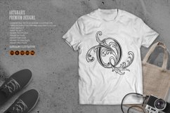 Classic nostalgia vintage number 0 monogram letter logo silh Product Image 1