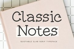 Classic Notes Font Product Image 1