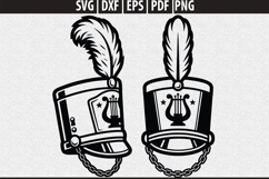 Classic shako marching band hat SVG | Marching Band Shirt Product Image 2