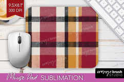 Tartan Plaid Mouse Pad Sublimation - Tartan Pattern Mousepad Product Image 1