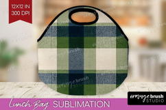 Tartan Plaid Lunch Bag - Tartan Pattern Lunch Bug PNG Product Image 1