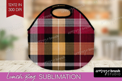 Tartan Plaid Lunch Bag - Tartan Pattern Lunch Bug PNG Product Image 1