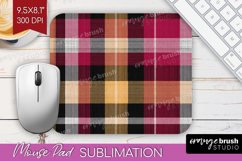 Tartan Plaid Mouse Pad Sublimation - Tartan Pattern Mousepad Product Image 1