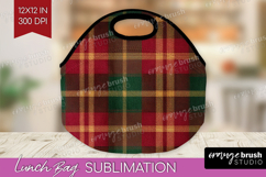 Tartan Plaid Lunch Bag - Tartan Pattern Lunch Bug PNG Product Image 1