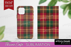 Tartan Plaid Phone Case PNG - Tartan Pattern Case PNG Product Image 1