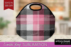 Tartan Plaid Lunch Bag - Tartan Pattern Lunch Bug PNG Product Image 1