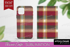 Tartan Plaid Phone Case PNG - Tartan Pattern Case PNG Product Image 1
