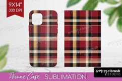 Tartan Plaid Phone Case PNG - Tartan Pattern Case PNG Product Image 1