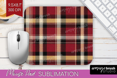 Tartan Plaid Mouse Pad Sublimation - Tartan Pattern Mousepad Product Image 1