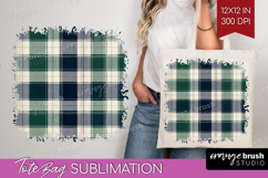 Tartan Plaid Tote Bag - Tartan Pattern Tote Bag PNG Product Image 1