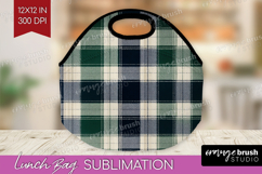 Tartan Plaid Lunch Bag - Tartan Pattern Lunch Bug PNG Product Image 1