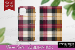 Tartan Plaid Phone Case PNG - Tartan Pattern Case PNG Product Image 1