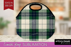 Tartan Plaid Lunch Bag - Tartan Pattern Lunch Bug PNG Product Image 1