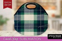 Tartan Plaid Lunch Bag - Tartan Pattern Lunch Bug PNG Product Image 1
