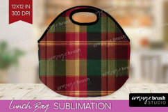 Tartan Plaid Lunch Bag - Tartan Pattern Lunch Bug PNG Product Image 1