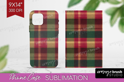 Tartan Plaid Phone Case PNG - Tartan Pattern Case PNG Product Image 1