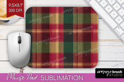 Tartan Plaid Mouse Pad Sublimation - Tartan Pattern Mousepad Product Image 1