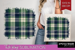 Tartan Plaid Tote Bag - Tartan Pattern Tote Bag PNG Product Image 1