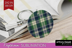 Tartan Plaid Keychain PNG - Tartan Pattern Keychain Product Image 1