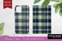 Tartan Plaid Phone Case PNG - Tartan Pattern Case PNG Product Image 1