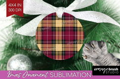 Tartan Plaid Ornament PNG - Tartan Pattern PNG Sublimation Product Image 1
