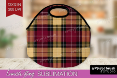 Tartan Plaid Lunch Bag - Tartan Pattern Lunch Bug PNG Product Image 1