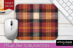 Tartan Plaid Mouse Pad Sublimation - Tartan Pattern Mousepad Product Image 1