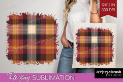 Tartan Plaid Tote Bag - Tartan Pattern Tote Bag PNG Product Image 1