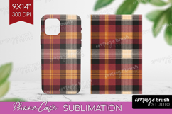 Tartan Plaid Phone Case PNG - Tartan Pattern Case PNG Product Image 1