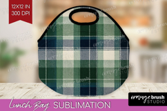 Tartan Plaid Lunch Bag - Tartan Pattern Lunch Bug PNG Product Image 1