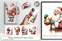 Digital Paper Classic Santa Claus Product Image 1