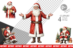 Classic Santa Claus Clipart Product Image 1