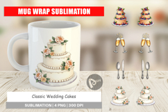 Wedding Cakes Celebrations Mug Wrap Product Image 1