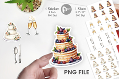 Wedding Cakes Celebrations Sticker Product Image 1