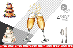 Wedding Cakes Celebrations Clipart Product Image 1