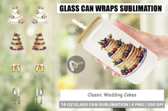 Wedding Cakes Celebrations Glass Can Product Image 1