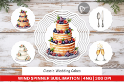 Wedding Cakes Celebrations Wind Spinner Product Image 1