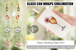 Wedding Cakes Celebrations Glass Can Product Image 1