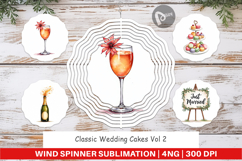 Wedding Cakes Celebrations Wind Spinner Product Image 1