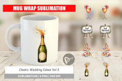 Wedding Cakes Celebrations Mug Wrap Product Image 1