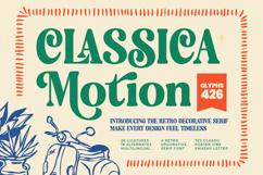 Classica Motion - Decorative Serif Font Product Image 1