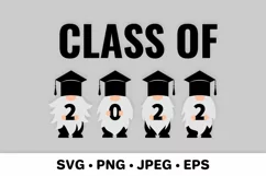 Graduation gnomes SVG. Class of 2022. Senior gnomes Product Image 1