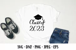 Class of 2023 SVG. Graduation hat. Grad of 2023 SVG cut file Product Image 2