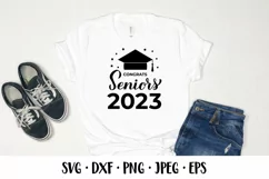 Congrats Seniors 2023. Graduation Class of 2023 SVG Product Image 2