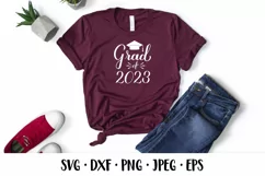 Grad of 2023. Class of 2023. Graduation SVG cut file Product Image 2