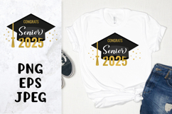 Senior 2025 Sublimation. Graduation cap. Class of 2025 Product Image 1