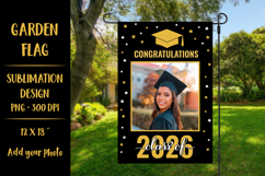 Graduation Class of 2026 garden flag sublimation design Product Image 1