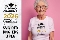 Proud grandma of a 2026 graduate SVG Graduation shirt design Product Image 1