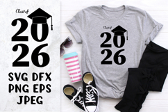 Class of 2026 SVG. Graduation hat. Grad of 2026 shirt design Product Image 1